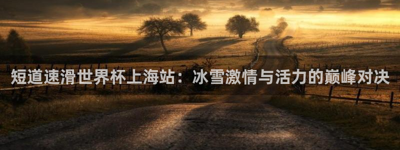 世界杯2026赛程：短道速滑世界杯上海站：冰雪激情与活力的巅峰对决
