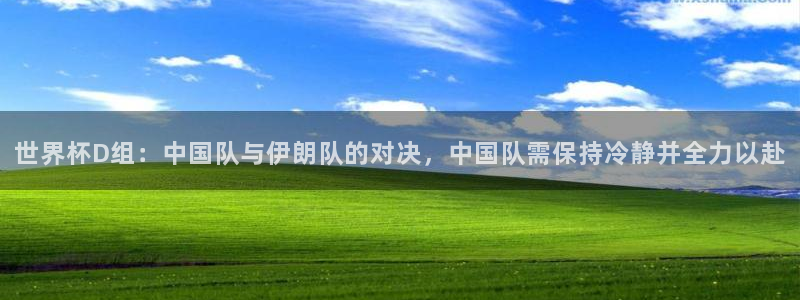 足球杯：世界杯D组：中国队与伊朗队的对决，中国队需保持冷静并全力以赴